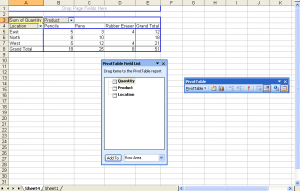 Pivot Table final result