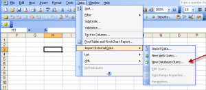 Import External Data into Excel